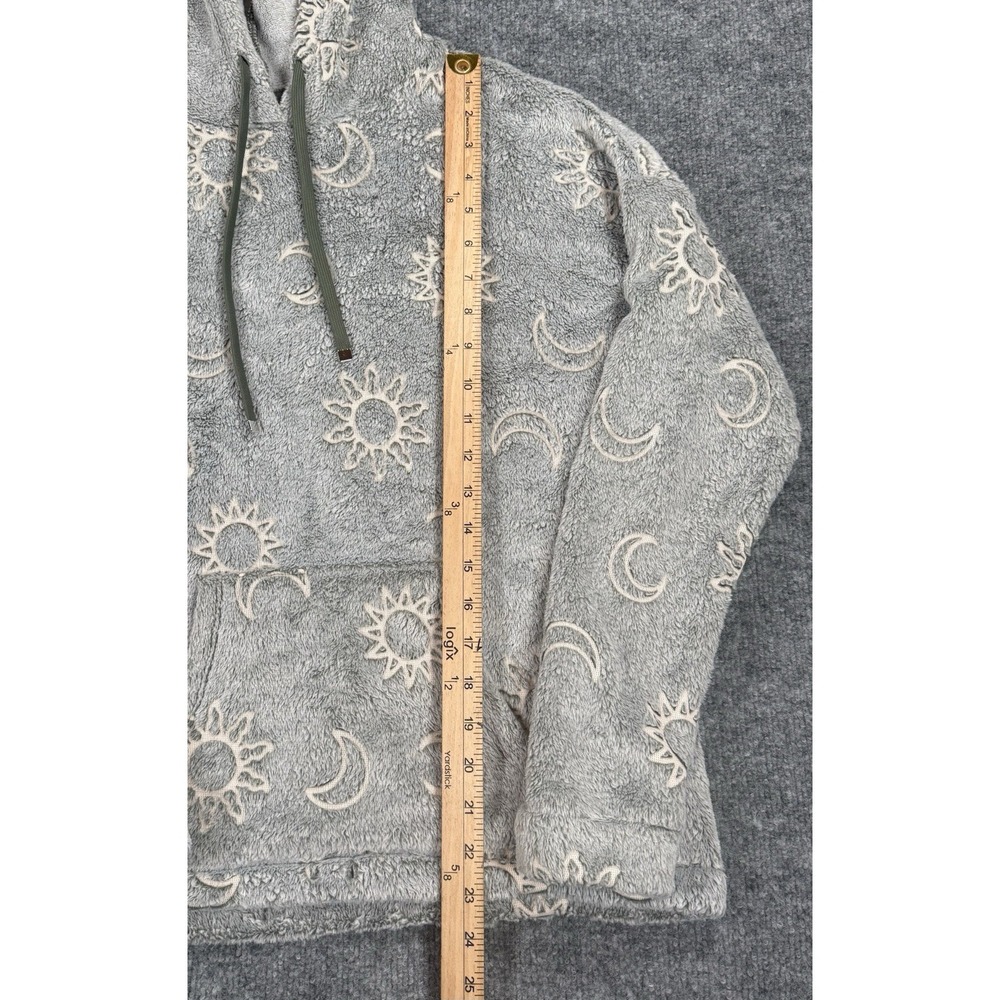 Youth 11-13 Celestial Sun Moon Plush Pullover Mystic Boho Kawaii Witchy Starry - Picture 4 of 6